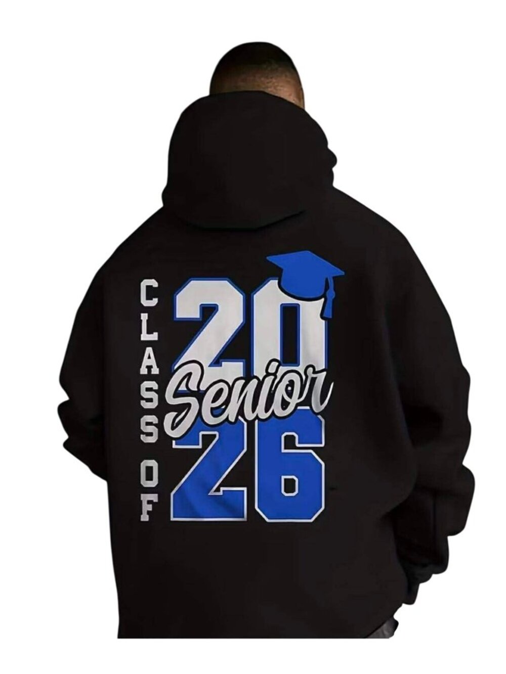 Men Boys Class of 26 Graduation Hooded Sweatshirt